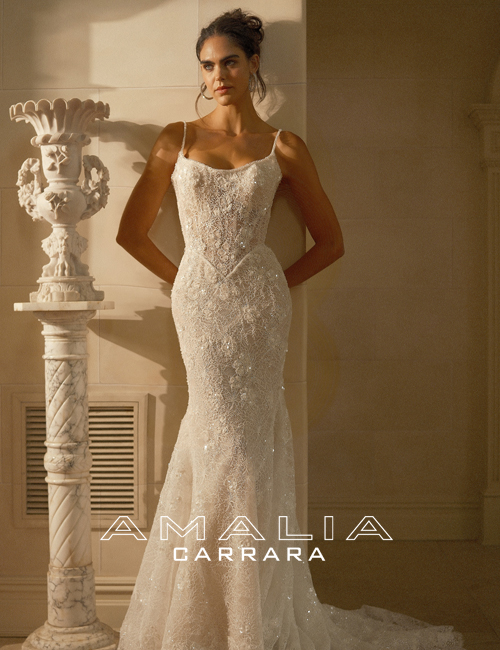 Elegant wedding dress.