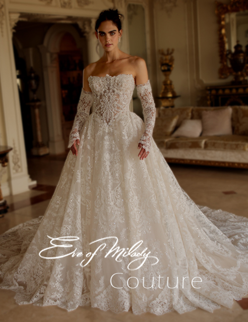 Elegant wedding dresses with intricate lace